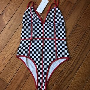 Checker Body Suit